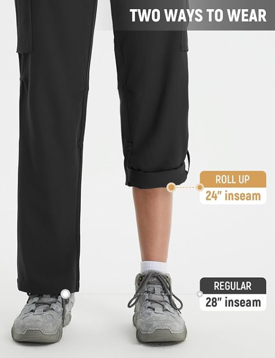 Pantaloni sport respirabili pentru femei, cu buzunare, impermeabili XS [5]