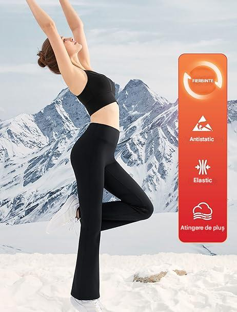 Colanti termici elastici pentru femei, respirabili, largi jos S [5]