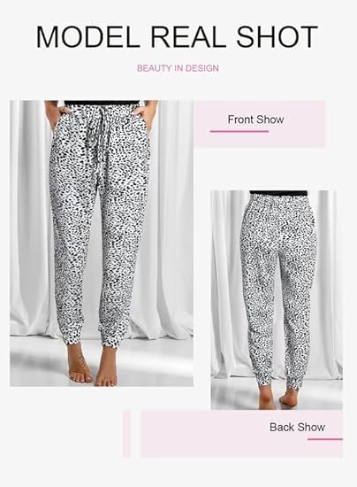 Pantaloni sport respirabili pentru femei, Albi cu model leopard 2XL [4]