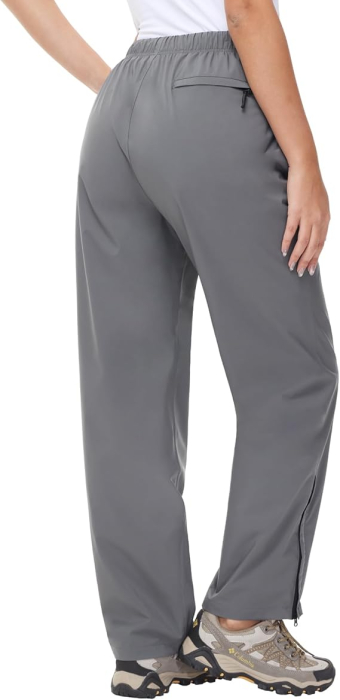 Pantaloni sport respirabili pentru femei, impermeabili, gri S [4]