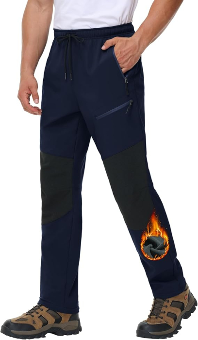 Pantaloni de ski de iarna pentru barbati, impermeabili, albastri 3XL [2]