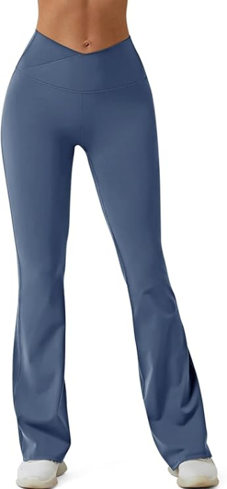 Pantaloni sport respirabili pentru femei, mulati, elastici, albastri M [1]