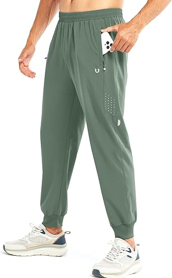 Pantaloni sport de alergare pentru femei, verde deschis, XL [1]