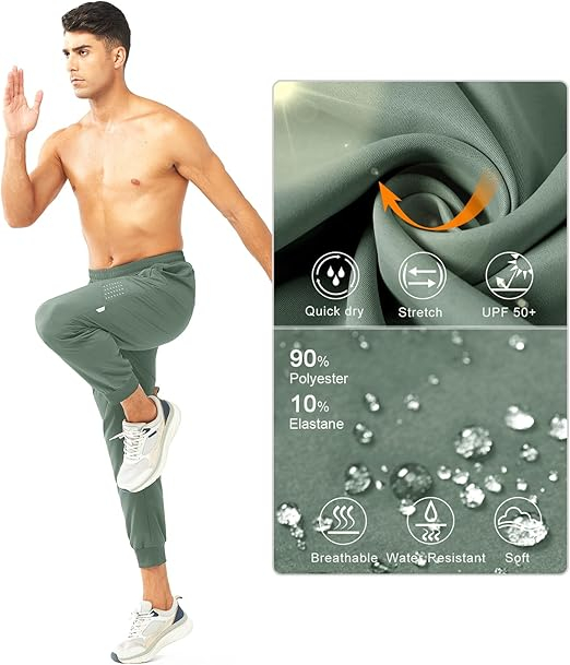 Pantaloni sport de alergare pentru femei, verde deschis, XL [4]