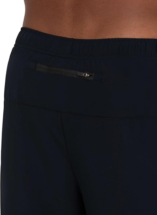 Pantaloni scurți albastri pentru alergare cu compresie interioară și buzunar cu fermoar M [4]