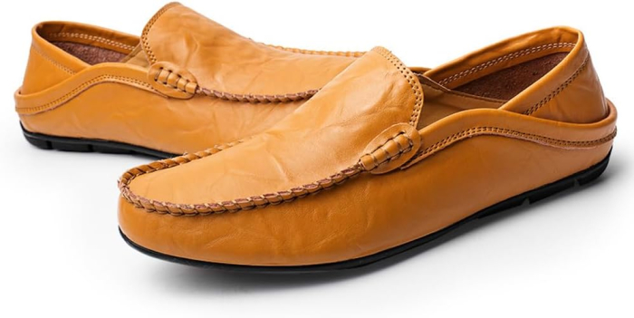 Mocasini Bărbați din Piele Naturală, Loafers 2 în 1, Talpă Antiderapantă, Casual & Business, 39 [3]