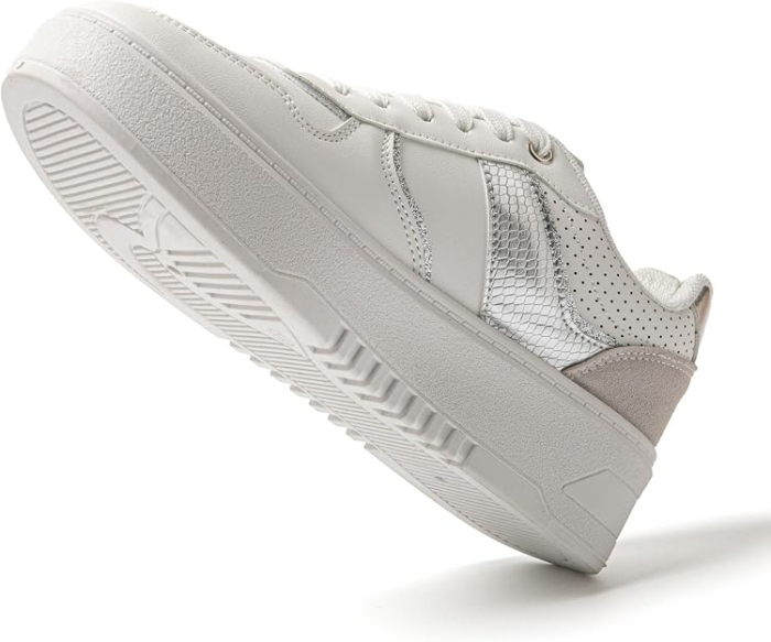 Pantofi casual cu platforma inalta pentru femei, albi 40 [5]