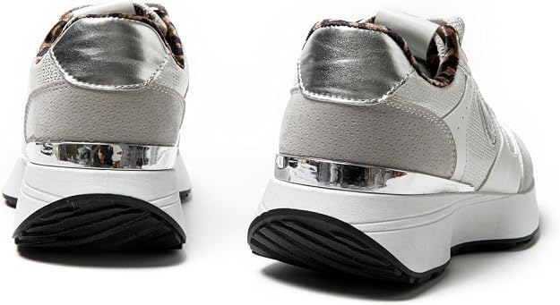 Pantofi casual cu platforma inalta pentru femei, albi 38 [5]