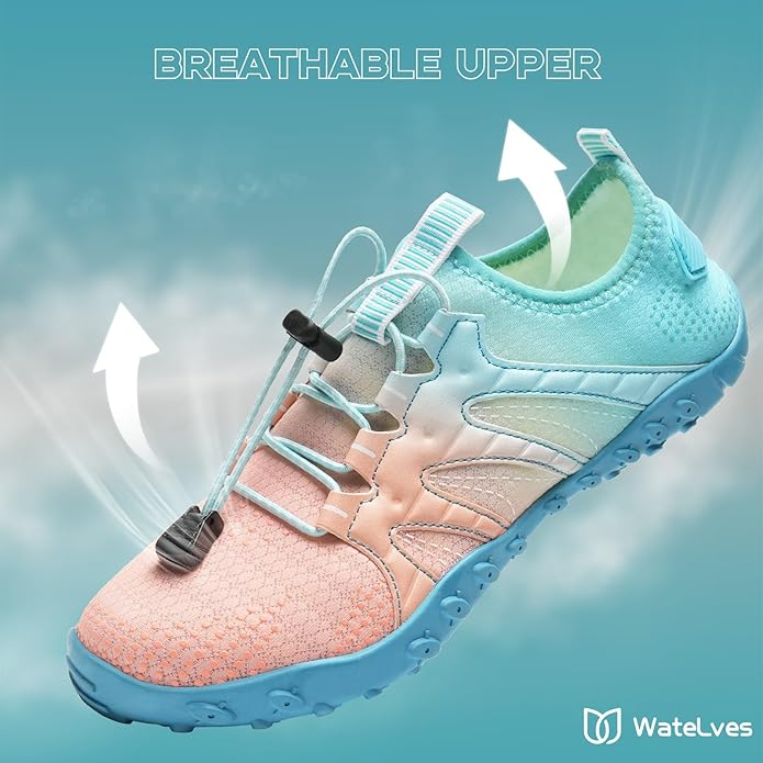 Pantofi confortabili de apa, elastici, maleabili, cu talpa antialunecare, bleu 42 [4]