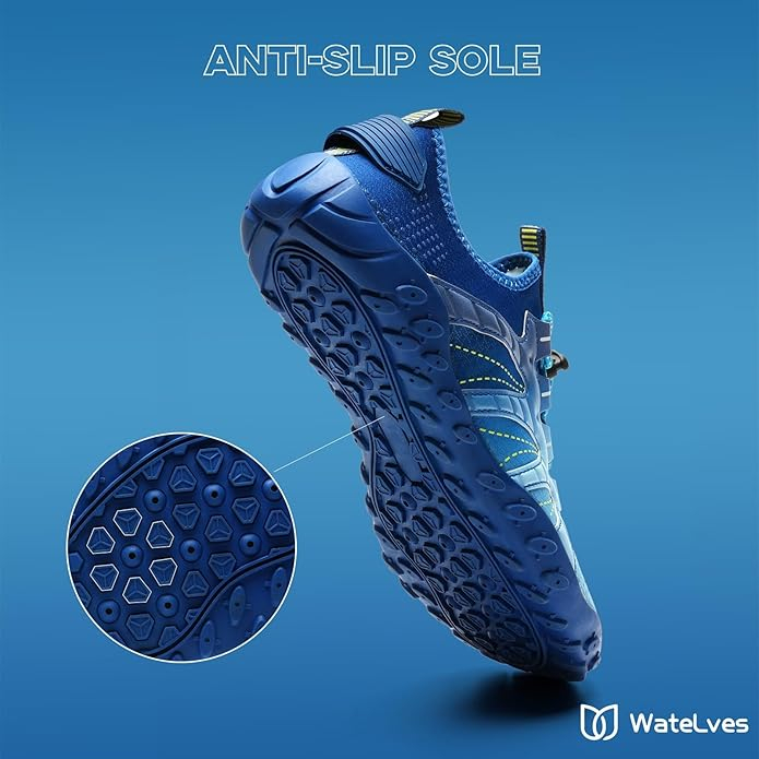 Pantofi confortabili de apa, elastici, maleabili, cu talpa antialunecare, albastri 39 [6]