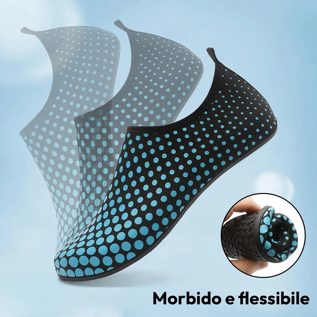 Pantofi confortabili de apa, elastici, maleabili, cu talpa antialunecare, albastri, 41 [3]