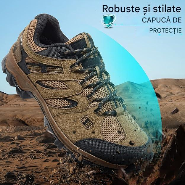 Pantofi de drumeție antiderapanti confortabili trekking - Maro Mărimea 46 [3]