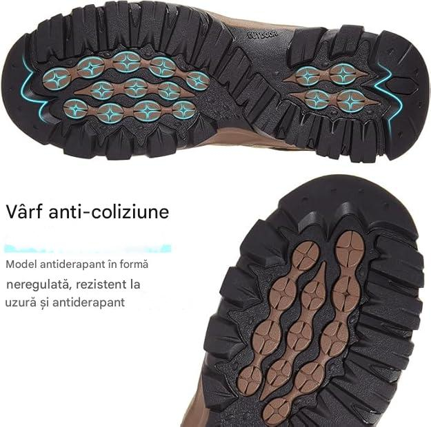 Pantofi de drumeție antiderapanti confortabili trekking - Maro Mărimea 46 [4]