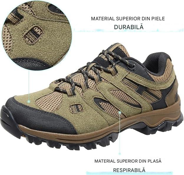 Pantofi de drumeție antiderapanti confortabili trekking - Maro Mărimea 42 [5]