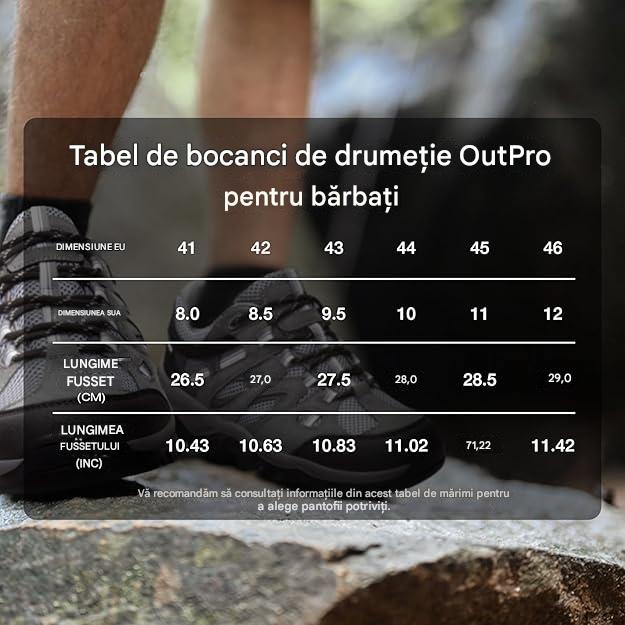 Pantofi de drumeție antiderapanti confortabili trekking - Maro Mărimea 46 [2]