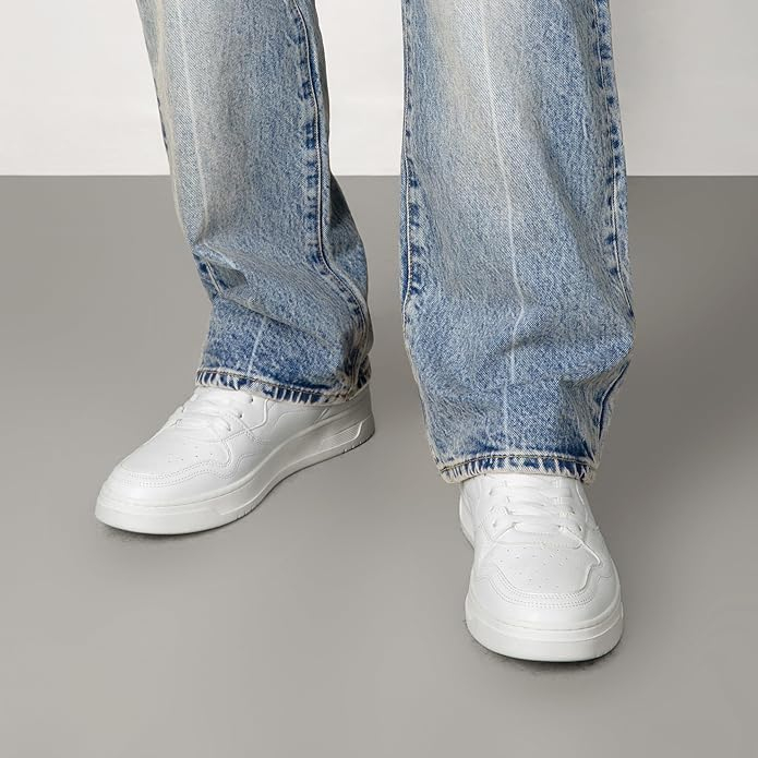 Pantofi sport pentru barbati, talpa groasa, alb marimea 44.5 [7]