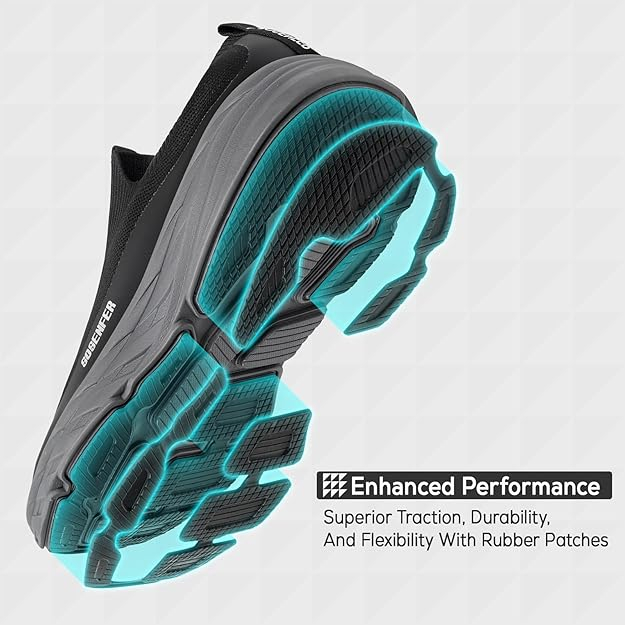 Pantofi sport pentru barbati, talpa groasa, negri, talpa gri 44 [2]