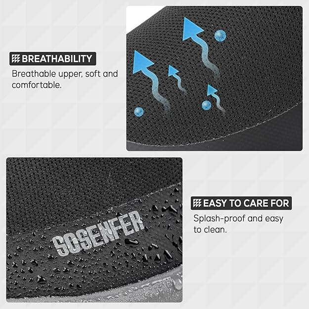 Pantofi sport pentru barbati, talpa groasa, negri, talpa gri 44 [3]