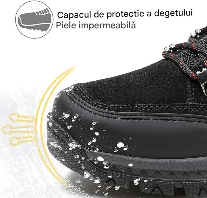 Pantofi de drumeție antiderapanti confortabili trekking - Negru Mărimea 44.5 [5]