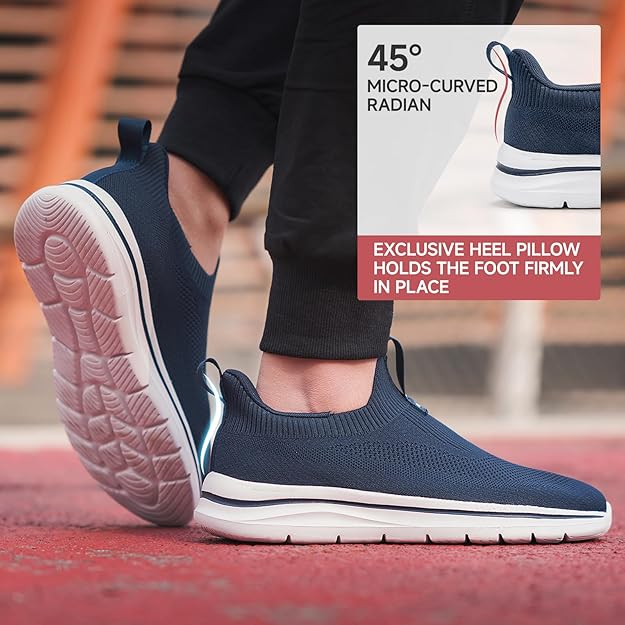 Pantofi sport pentru barbati, talpa groasa, albastri, talpa alba 42 [3]