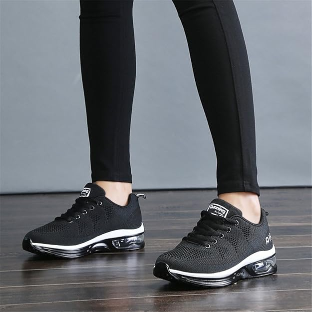 Pantofi sport pentru barbati, talpa groasa, negri, 42 [6]