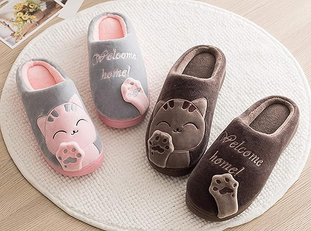 Papuci de casa caldurosi pentru femei, talpa antialunecare, marime 42/43 [3]