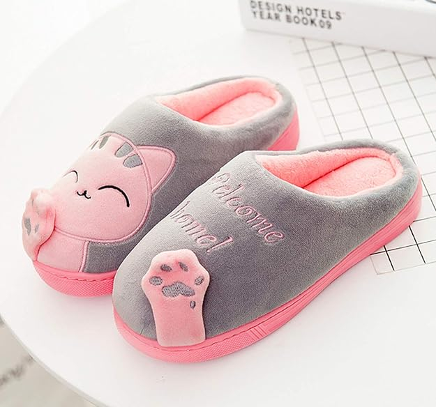 Papuci de casa caldurosi pentru femei, talpa antialunecare, marime 42/43 [7]