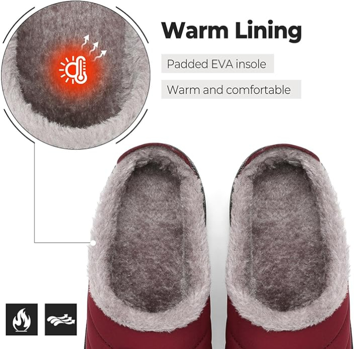 Papuci de casa imblaniti, talpa antialunecare, marime 39 visinii [5]