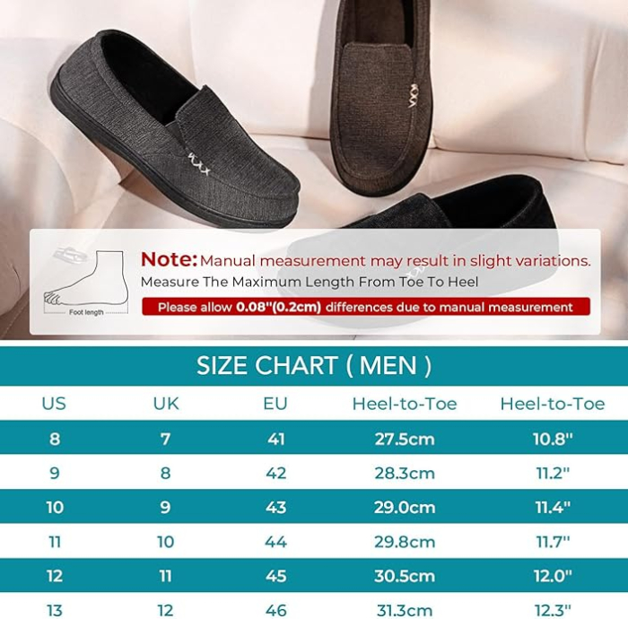 Papuci de casa respirabili, mocasini clasici cu banda elastica 41.5 [6]