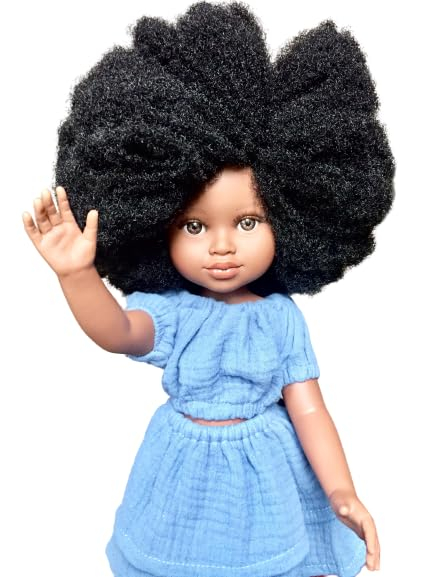Papusa afro cu par cret 45 cm [1]