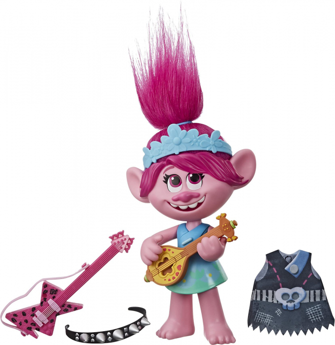 Papusa Troll 32 cm care se schimba si canta melodia Troli care se distreaza set complet [1]