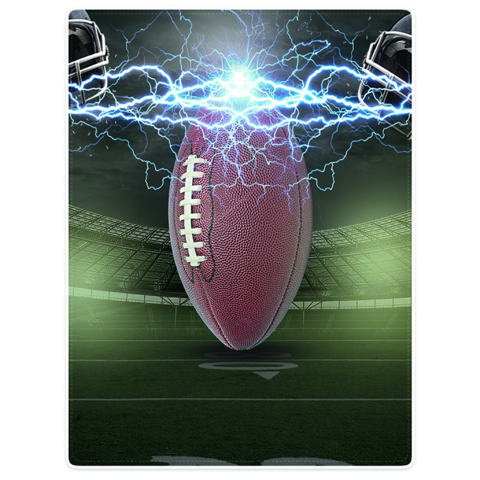 Patura groasa, moale, usoara, model minge fotbal american150x200 cm [1]