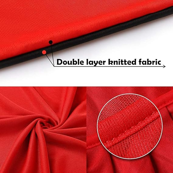 Pelerina reversibila cu gluga pentru carnaval, rosu/negru 140 cm [3]