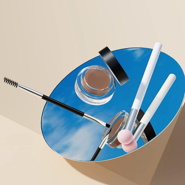 Set de sabloane pentru stampile pentru sprancene, rezistenta la apa, negru, 16 buc [9]