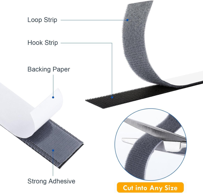 Perdea cu plasa deasa contra insectelor, fara gaurire, 180x150 cm neagra [6]