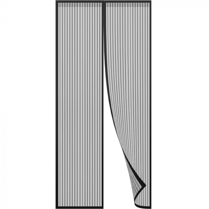 Perdea cu plasa deasa contra insectelor, fara gaurire, 90x212 cm [1]