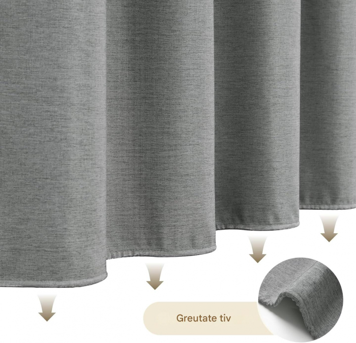 Perdea de dus groasa,opaca, usor lavabila, impermeabila 183x183cm cu12 carlige [5]