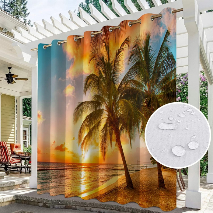 Perdele termoizolante grose pentru dus, terase, set 2 buc 150x166 cm [2]