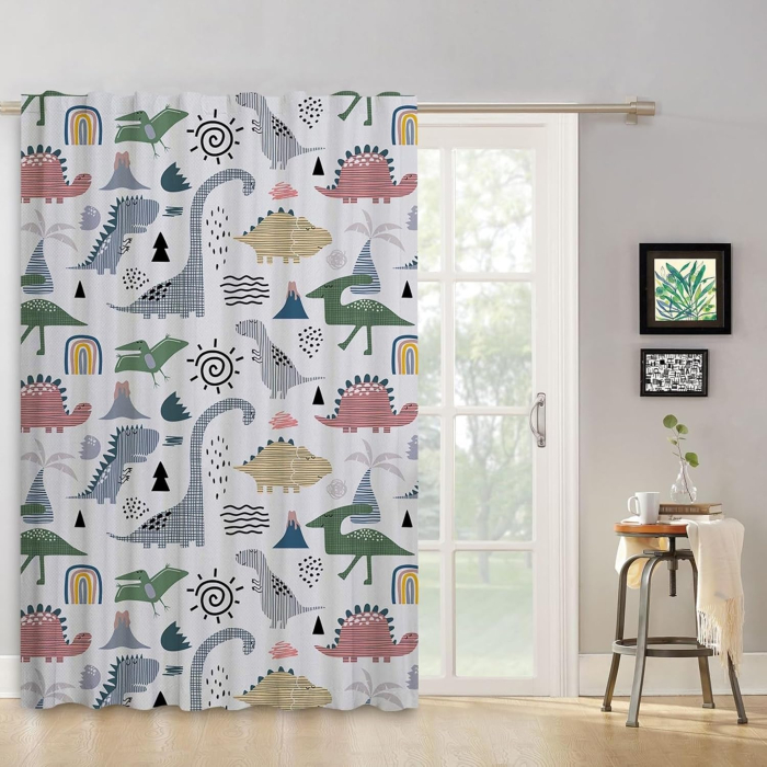 Perdea groasa pentru copii cu dinozauri 229 cm inaltime, 117 cm latime,1 bucata [2]