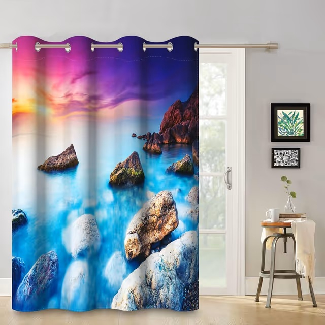 Perdea Blackout 94%, 107 x 160 cm, Termoizolantă, Protecție UV, 1 Panou [3]