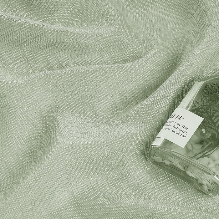 Perdea semi-transparenta din dantela verde H240x300L cm 1 bucata [4]