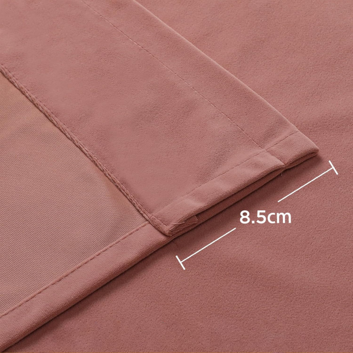 Perdele termice groase 244 cm inaltime, 132 cm latime, set 2 bucati, Roz [7]