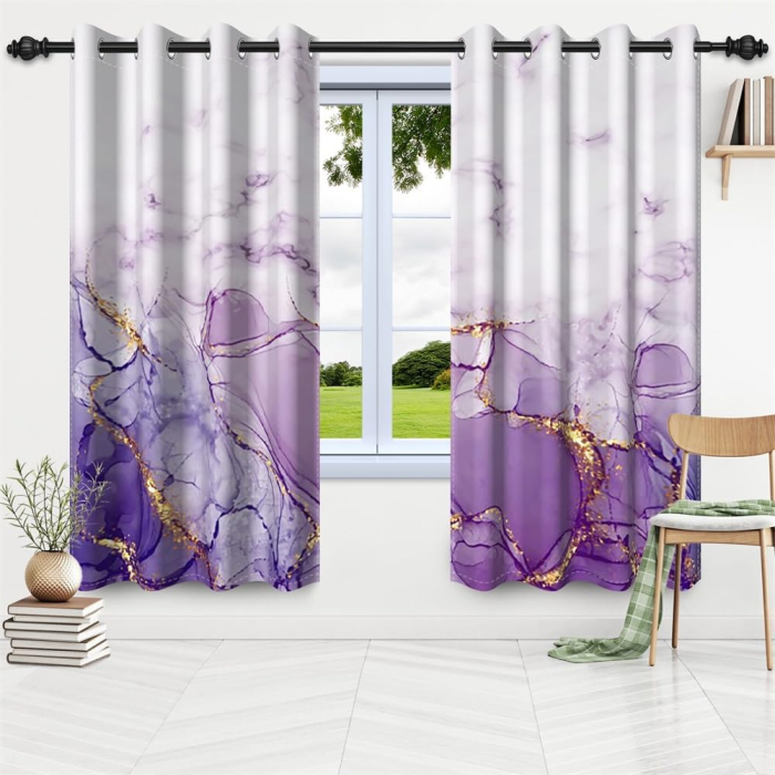 Perdele termice izolatoare contra caldura sau frig, H117x138L cm gri, set 2 bucati [2]