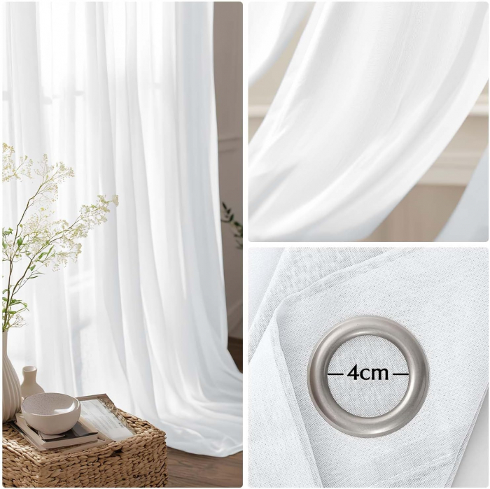 Perdele transparente din dantela 140*280 set 2 bucati [5]