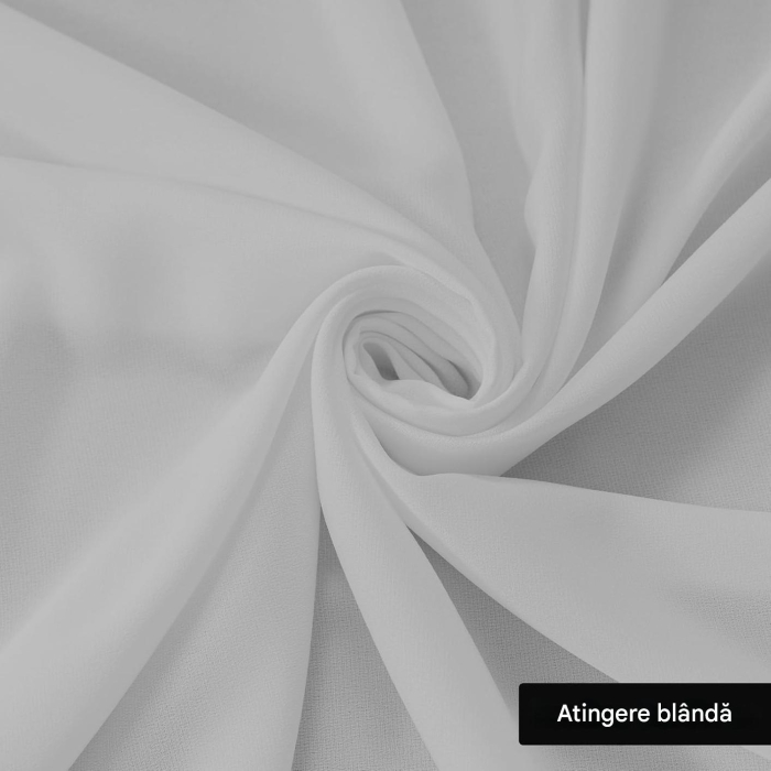 Perdele semi-transparente din dantela Gri H145x140L cm set 2 bucati [6]