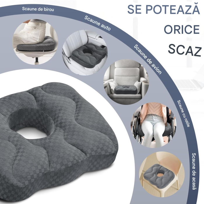 Perna ortopedica, din burete cu memorie,  pentru orice tip de scaun [5]
