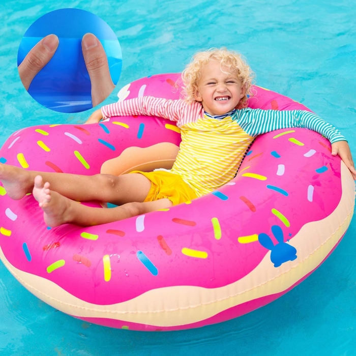 Petece de reparare piscina, autoadezive din PVC, dreptunghi albastru, 20 de bucăți [6]