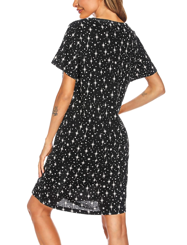 Camasa lejera de somn pentru femei, din material moale XL [5]