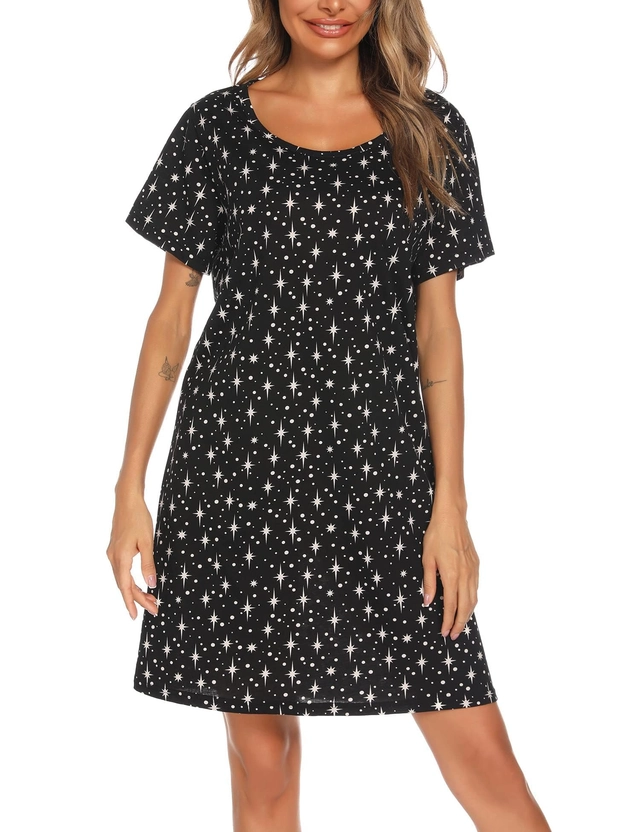 Camasa lejera de somn pentru femei, din material moale XL [2]