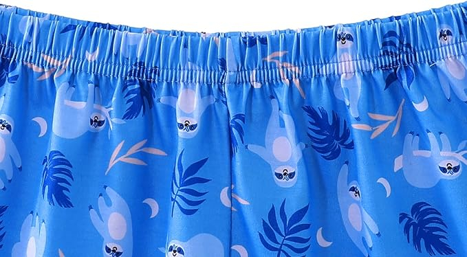 Pijama lejera de somn pentru femei, din material moale, albastra S [8]